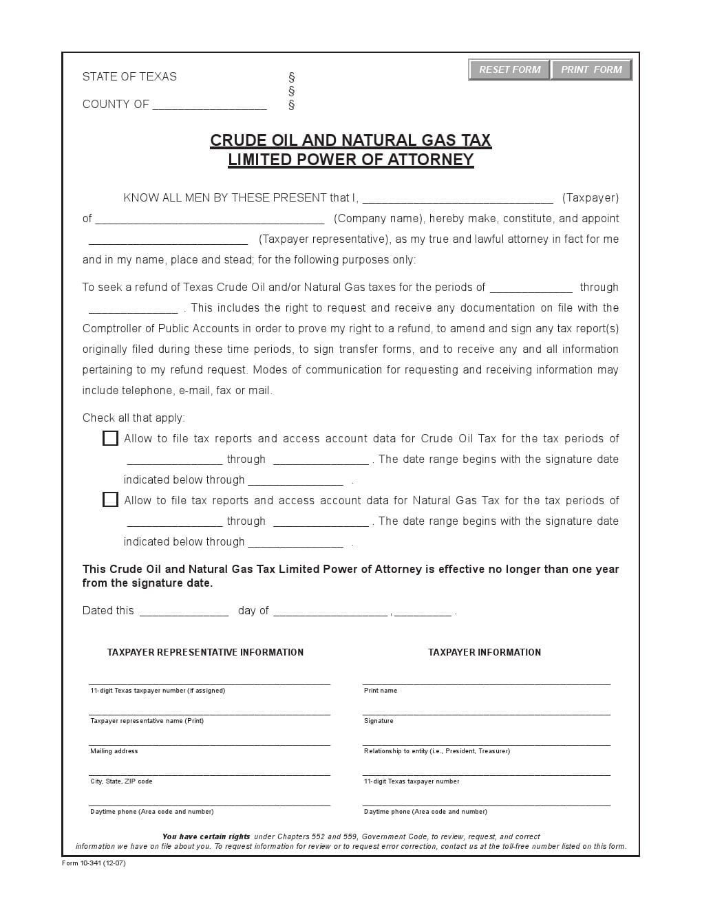 free-texas-crude-oil-limited-power-of-attorney-form-adobe-pdf-word